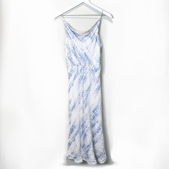 Allie Rose Dresses Allie Rose Blue White Tie Dye Cowl Neck Maxi allie-rose-dresses-allie-rose-blue-white-tie-dye-cowl-neck-maxi